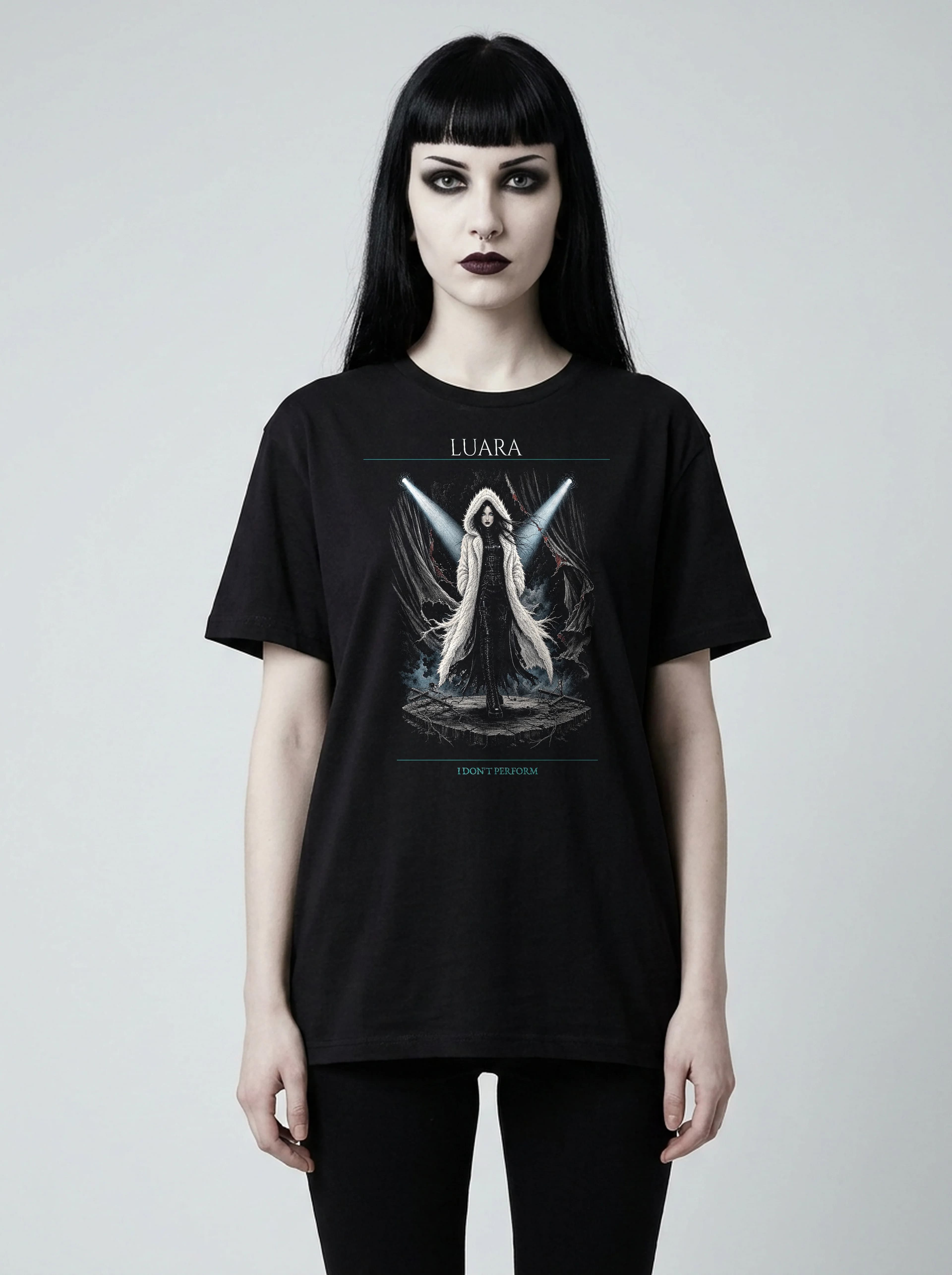 Luara T-Shirt: female model, front view