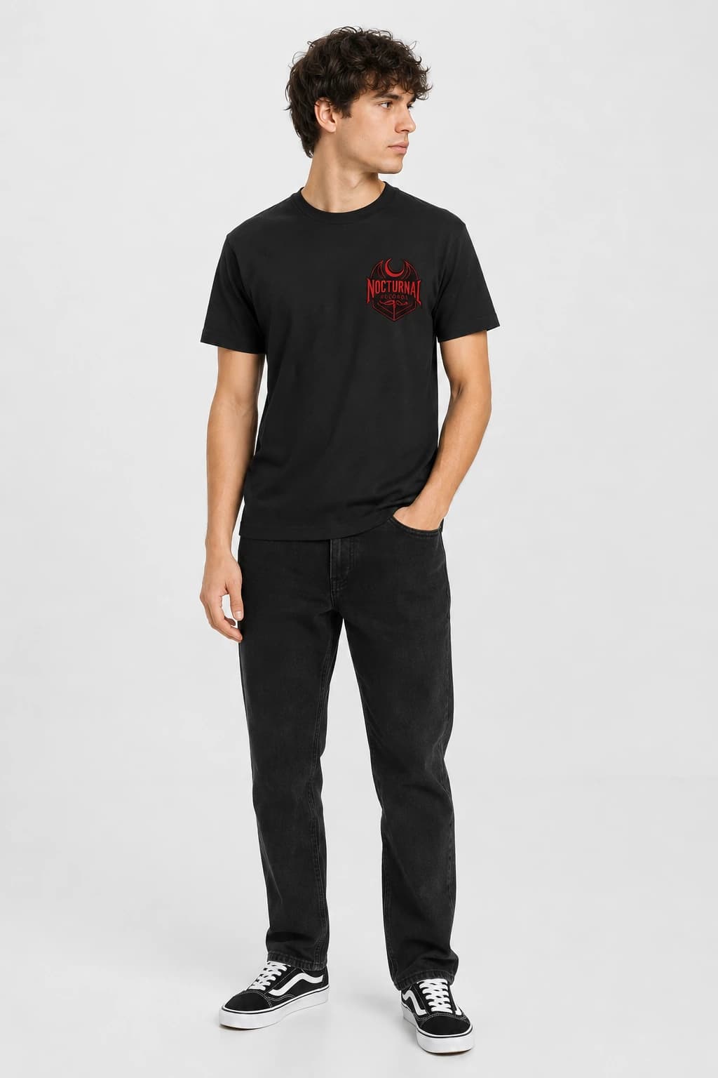 Nocturnal | T-Shirt: male model, three-quarter view