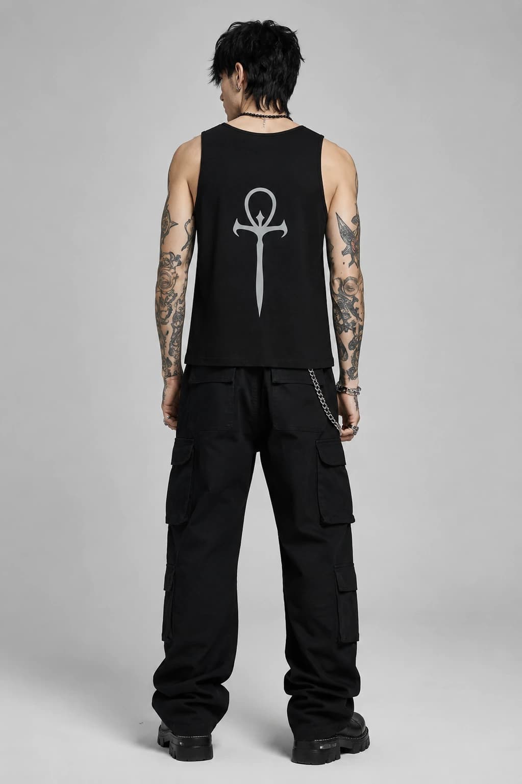 Nocturnal | Tank Top: male model, back view